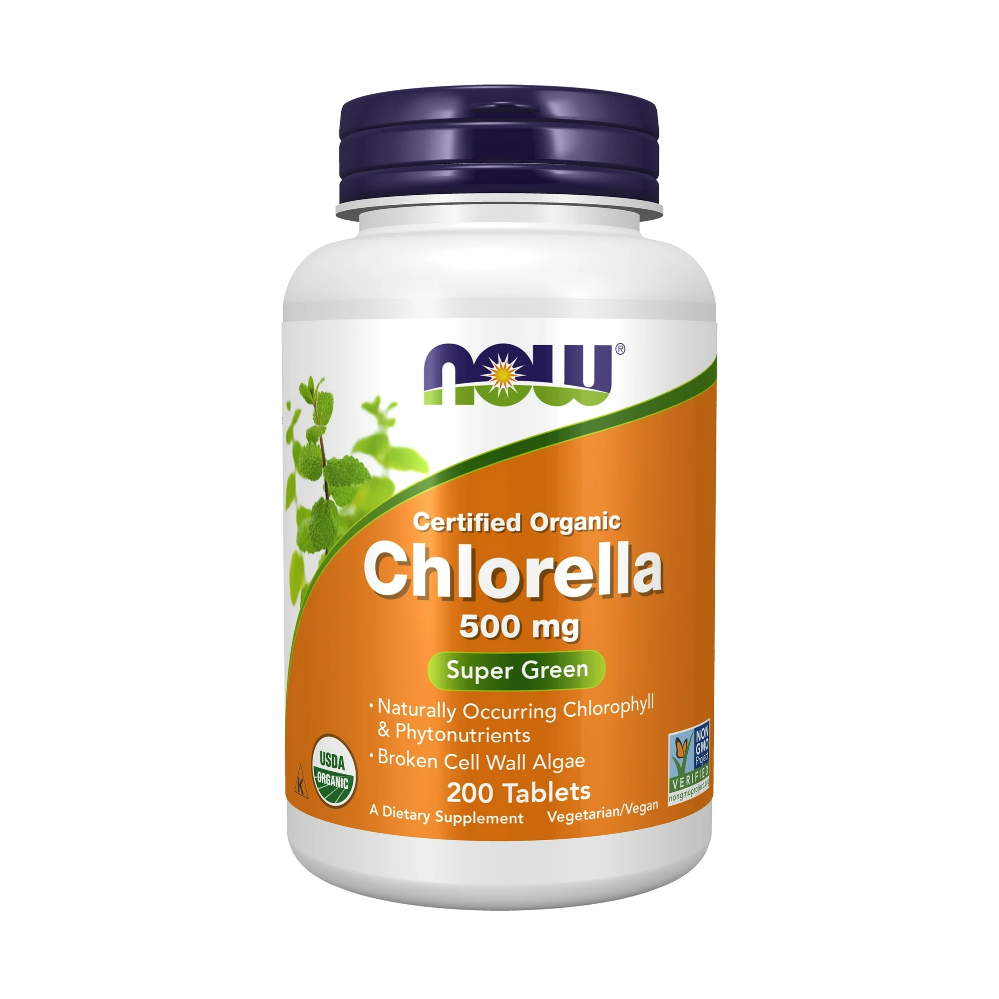 Organic Chlorella 500 mg with naturally occurring Chlorophyll, Beta-Carotene, mi - $18.99