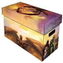 2 BCW Magazine Storage Boxes with Good vs Evil Art - $32.33