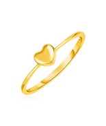 14k Yellow Gold Ring with Puffed Heart - £107.99 GBP