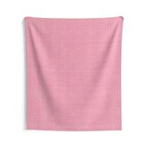 Pastel Rose Pink: Denim-Inspired, Refreshing Fabric Design - Indoor Wall Tapestr - $60.60+