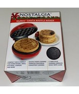 Nostalgia Mini Santa Waffle Maker Red - $470.41 MXN