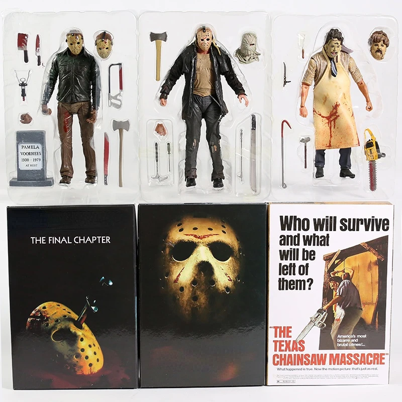 NECA  Series 1~5 Jason Voorhees Leatherface Action Figure Collection Toy - $27.21+