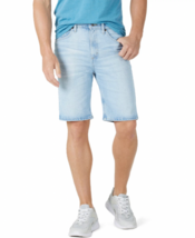 Wrangler 48 Jean Denim Shorts Light Wash 10&quot; Inseam Relaxed Fit NEW Mens - £28.99 GBP