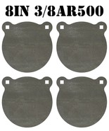 8 Inch AR500 Steel Gongs - 3/8in. Rifle / Pistol Targets - 4pc. Metal Ta... - $138.09 CAD