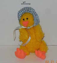 1993 Ty Attic Treasure Bonnie the duck Jointed Plush Toy Yellow - $15.69