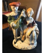 VICTORIAN MAN WOMAN FIGURINE Courting Couple MADE IN  OCCUPIED JAPAN Vin... - $9.58 CAD