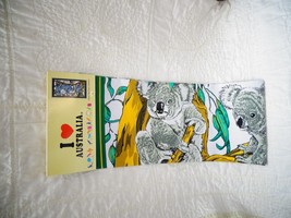 Australian Souvenir Tea Towels 100% Cotton Linen Weave Koalas - £8.57 GBP