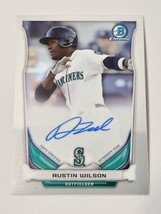 Austin Wilson Seattle Mariners 2014 Bowman Chrome Certified Autograph Card - £3.94 GBP