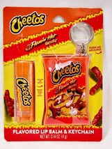 Cheetos Flamin Hot Crunchy FLAVORED LIP BALM &amp; KEYCHAIN Holder .14 oz/4g... - $317.04 MXN