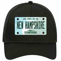 New Hampshire State Novelty Black Mesh License Plate Hat - £22.92 GBP