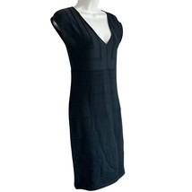 Max Studio Navy Blue Bandage Y2K Bodycon Mini Dress Size M Club Cocktail... - $21.26
