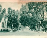 Vtg Postcard 1940s Street View North Spruce Ave Ogallala Nebraska NE Unu... - £15.53 GBP