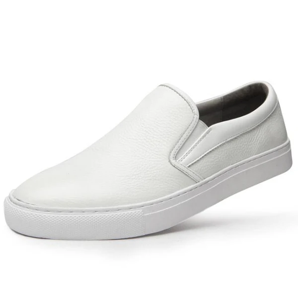 New Man Loafers Genuine Leather Casual slip-on Man shoes  Fashion Breathable Loa - £58.94 GBP