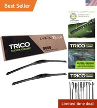 Silicone Ceramic 90-2620 26 &amp; 20 Inch Pack of 2 Automotive Replacement W... - $149.67