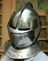 Medieval Narrow Face Helmet Battle Ready Knight Armor Helmet 18 Display-
show... - £89.16 GBP