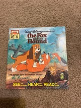 1981 Walt Disney&#39;s Story Of The Fox &amp; The Hound 24 Pg Read Along Book And Record - £7.46 GBP