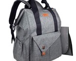 Diaper Bag Backpack Multi-Function  15 Pockets Dark Gray - £25.41 GBP