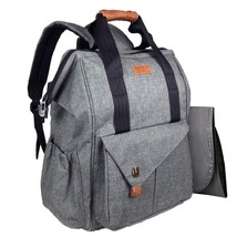 Diaper Bag Backpack Multi-Function  15 Pockets Dark Gray - £25.40 GBP