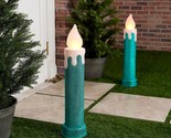 Mr. Christmas In/Outdoor Set of 2 24&quot; Blow Mold Candles in - $193.99