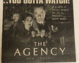 The Agency Tv Series Print Ad Vintage Will Patton Ronny Cox Gil Bellows ... - $5.93