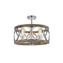 Warehouse of Tiffany CM135-3IC 17.72 in. Shacer 3-Light Indoor Chandelie... - $183.82