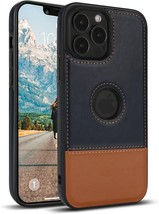 Compatible With iPhone 13 Pro Max Case Leather,Luxury Leather (Black) - £12.36 GBP