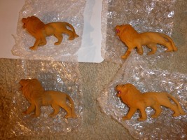Lot of 4 O Scale MTH Heavy Plastic Lion Figures for Circus Car NOS - $24.75