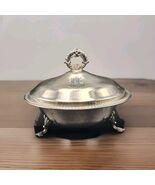 FB Rogers 1883 Footed Buffet Server w/ Lid 10.5&quot; Silver-Plate Round VTG ... - €42,94 EUR