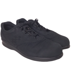 SAS Free Time Womens Size 10 S Narrow Black Suede Tripad Comfort Shoes Sneakers - £57.53 GBP