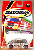 2001 Matchbox #1/75 Daddy&#39;s Dreams Concept 1 Beetle Convertible Silver w/5 Spoke - £8.26 GBP