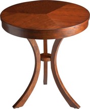 End Table Side Distressed Umber Brown/Beige/Tan Cherry Rubberwood - £649.03 GBP