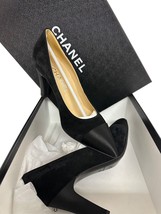 New Chanel Gabrielle Coco Suede Satin Pumps Shoes Size 35 US 5 - $539.00