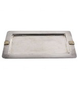 CARTIER Silver Plated Tray Stamped Cartier Twice - $779.63