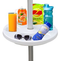 AMMSUN 13&quot; Beach Umbrella Table Tray for Beach, Patio, Garden, Swimming Pool wit - £28.76 GBP