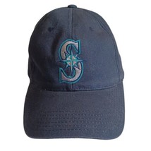 Seattle Mariners Hat Cap One Size Navy Blue 100% Cotton Adjustable - £7.78 GBP