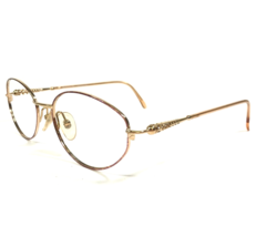 Christian Dior Eyeglasses Frames CD 3570 47Q Gold Plated Pink Purple 55-... - $93.29