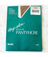 Sears Day Sheers Hug-alon Pantyhose Sandalfoot - Color Sandstone Size Av... - $179.92 MXN