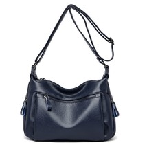 Simple Black Women Shoulder Bags sac a main Crossbody Bags Female Vintage Leathe - $55.31