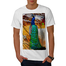 Wellcoda Peacock Nature Animal Mens T-shirt, King Graphic Design Printed Tee - £17.29 GBP+