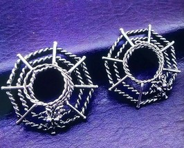 Sexy Non-Piercing Silver Nipple Rings Shield Punk Style 1 Pair Adjustable - $18.55