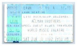 Allman Brothers Bande Concert Ticket Stub Juin 20 1992 Chicago Illinois - £33.00 GBP