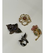 Vintage Brooch Lot Bundle (4) - $9.89