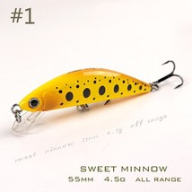 TheTime Sweet55 Sin Minnow Fishing Lure 55mm/4.5g Jerkbait  Plastic Wobblers Har - £36.75 GBP