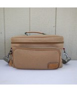 Vtg Ricardo Beverly Hills Canvas Leather Toiletry Bag Travel Tote Should... - £17.52 GBP