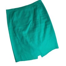 J. Crew Green Pencil Straight Skirt Fully Lined Back Zipper Split Women’... - £19.46 GBP