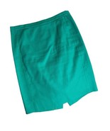 J. Crew Green Pencil Straight Skirt Fully Lined Back Zipper Split Women’... - £19.42 GBP