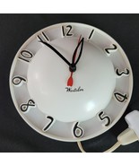 Vintage Westclock MCM White Round Atomic Kitchen Kitschy Wall Clock S8-B - £78.44 GBP