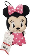 Hallmark Minnie Mouse Disney Plush Christmas Ornament New with Tag New - £9.40 GBP