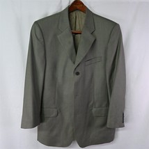 Bachrach 42S | 36x28 Green Made in Italy Wool 3Btn Mens Suit Jacket Pants - $39.99