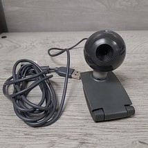 Logitech Webcam C200 USB V-U0011 Manual Focus USB Black Grey Untested As Is - £6.66 GBP